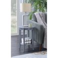 thumbnail image 1 of Convenience Concepts American Heritage Round End Table in Gray Wood Finish, 1 of 4