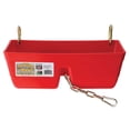 thumbnail image 2 of Little Giant 9 Quart Heavy Duty Feed Trough Bucket Fence Feeder, Red (6 Pack), 2 of 3