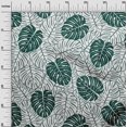 thumbnail image 3 of oneOone Tissu Georgette Viscose Vert Sarcelle Matériel de Robe Tropical Tissu Imprimé Tissu au Mètre 42 Pouces de Large, 3 of 4