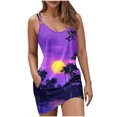 thumbnail image 2 of Ovzne Robes d'Été pour Femmes Robe Femme Mode Robe d'Été pour Femmes Poches Décontractée Col Rond Sans Manches Imprimé Plage Robes d'Été Boho Robe Mini Robes Robe de Vacances Liquidation, 2 of 7