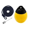 thumbnail image 2 of jinwen Boat Ball Dock Round with Inflatable Pin and Rope Protection Mooring Buoy Anchor Yellow w Black Rope, 2 of 9