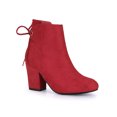 thumbnail image 1 of Unique Bargains Women's Block Heel Lace Up Back Ankle Boots, 1 of 7