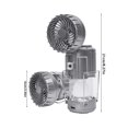 thumbnail image 2 of TIELUTT Portable Solar Outdoor Camping Fans Light with Mini Strong Lighting Flashlight 2024 Battery Operated Lamp Cold Weather Camping Gear Camping Stuff for to Cook Fuel Rechargeable Lights for Home, 2 of 7