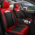 thumbnail image 2 of Maidao Car Seat Covers for Porsche for Cayenne 2002-2010 5 Seats Compatible Airbag Leather Waterproof Front Rear Cushion Protector Full Set Red, 2 of 8