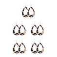 thumbnail image 2 of QualitChoice Leopard Print Earrings Body Decoration Water Drop Ear Dangles Birthday Gift Type 6 5Set, 2 of 6