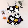 thumbnail image 2 of HNMKIU Womens Pyjamas Cartoon Print Pajama Shorts Set, 2 of 3