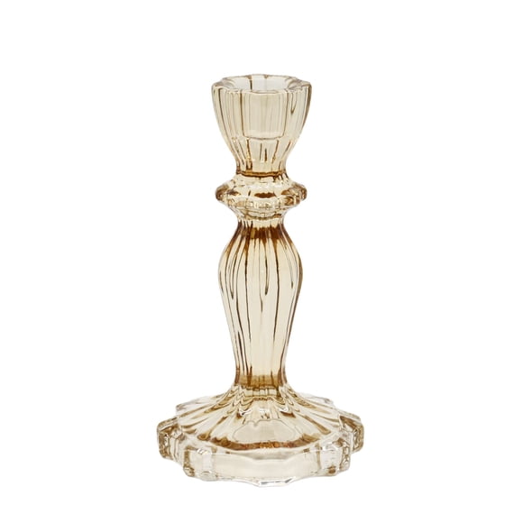 Support de bougies décoratif pour Noël en jaune et or, 15,4 cm, par Holiday Time
