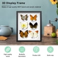 thumbnail image 3 of EASTIN 8x10 inch Shadow Box Frame with Linen Back - Sturdy Rustic Memory Display Case of Flower Pictures Medals and More Tempered Glass, 3 of 8