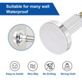 thumbnail image 3 of Uxcell Tension Curtain Rod Adjustable Shower Curtain Rod 35.4'' to 63'' Length Silver, 3 of 7