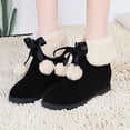 thumbnail image 1 of LSLJS Bottes de Neige pour Femmes Bottes d'Hiver Talon Rehaussé Isolation en Peluche Bottes Mi-Longues Extérieur Bout Rond Chaussures à Enfiler Bottes Décontractées, 1 of 8