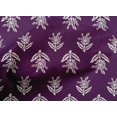 thumbnail image 4 of oneOone Cotton Poplin Fabric Leaves & Floral Block Printed Fabric 1 Yard 56 Inch Wide, 4 of 4