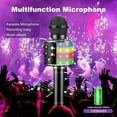 thumbnail image 3 of braveheart Microphone Noise Reduction Rechargeable Karaoke Microphone Wireless Portable LED Mic, Black, 3 of 9