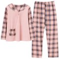 thumbnail image 1 of REDHOTYPE Mode Fantaisie Floral Pyjama Femmes Printemps Automne Maman Manches Longues Coton Col Rond Femmes Automne Grande Taille Homewear Costume, 1 of 2