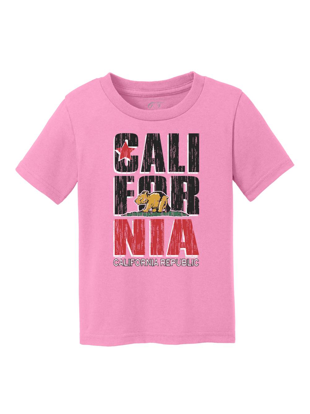 Kids California Republic Bear Cub Short-Sleeve T-Shirt - Pink - M