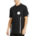 thumbnail image 3 of TOPTIE Chandail d'Arbitre de Soccer pour Hommes Officiels Pro à Manches Courtes Chandails d'Arbitre-noir-m, 3 of 9