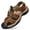 Brown, variant on New Leather Sandals Mens Outdoor Wading Leisure Sports First Layer Cowhide Beach Shoes