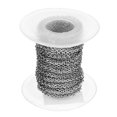 thumbnail image 2 of KLKCMS 10 Yard DIY Steel Cable Open Link Jewelry Making Chain Accessories / 1.5mm, 2 of 9