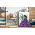thumbnail image 2 of Ahgly Company Machine Washable Indoor Rectangle Transitional Purple Area Rugs, 2' x 4', 2 of 7