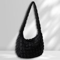 thumbnail image 1 of Large Capacity Hobo Bag Solid Color Quilted Satchel Bags for Women Birthday Gift, 1 of 9