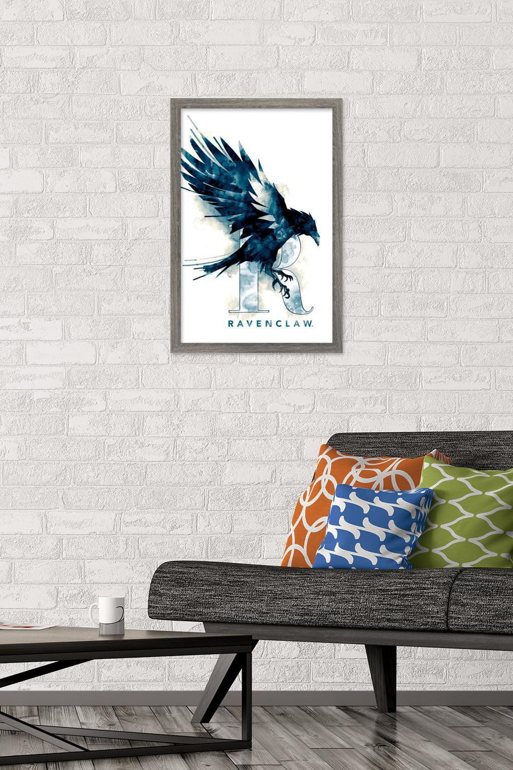 The Wizarding World: Harry Potter - Ravenclaw Illustrated House Logo Wall Poster, 14.725" x 22.375"