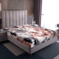 thumbnail image 4 of Draps de Lit Chat Kawaii Format Double, Ensemble de Literie Attrape-Rêves Chaton Mignon pour Enfants Garçons Filles, Ensemble de Draps Attrape-Rêves Boho Tribal Plume Animal 1 Drap-Housse 1 Drap Plat 2 Taies d'Oreiller, 4 of 7