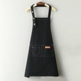 thumbnail image 2 of Canvas Apron Polyester Cotton Apron Cover Up Western Restaurant Hot Pot Shop Milk Tea Shop Work Clothes, 2 of 9