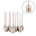 thumbnail image 1 of kurtrusly Pack of 10 Ball Inflating Needles Set Football Inflatable Pump Pin Stainless Steel Gym Bike Air Valve Nozzle Replacement, 1 of 7