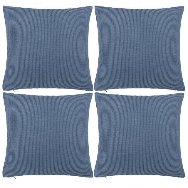 Unique Bargains 4-Piece Polyester Corn Stripe Throw Pillow Cover for Sofa