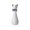White, variant on LFKERWMG My Items Ceramic Cat for Memorial Jar with Bow Tie Decorative Keepsake for Feline in Multiple Colors