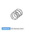 thumbnail image 4 of Unique Bargains Compression Spring, 5 Pack 304 Stainless Steel, 8mm OD, 0.8mm Wire, 10mm Length, 4 of 6