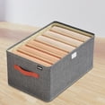 thumbnail image 4 of Drawer Organizers for Clothing,Drawers for Clothes Wardrobe Clothes Organizer, 6/7 Compartment Clothes Organizer with Support, Foldable Washable Laundry Drawer Organizer with Handle, 4 of 8
