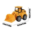 thumbnail image 3 of Push Back Engineering Car C, Inertia Powered Toy Vehicle, No Battery Construction Car, Yellow Friction Truck, Educational Plaything, Compact Pull Back Racer, 3 of 6