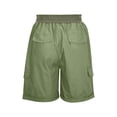 thumbnail image 4 of hotojiny Shorts Cargo pour Femmes Taille Haute à Cordon Grande Taille Shorts de Randonnée Décontractés Jambe Droite Ourlés Bermuda de Randonnée, 4 of 7