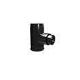 thumbnail image 1 of 3 in. Dia. Pellet Vent Pro Black Adapter Tee with Clean-Out Tee Cap, 1 of 1