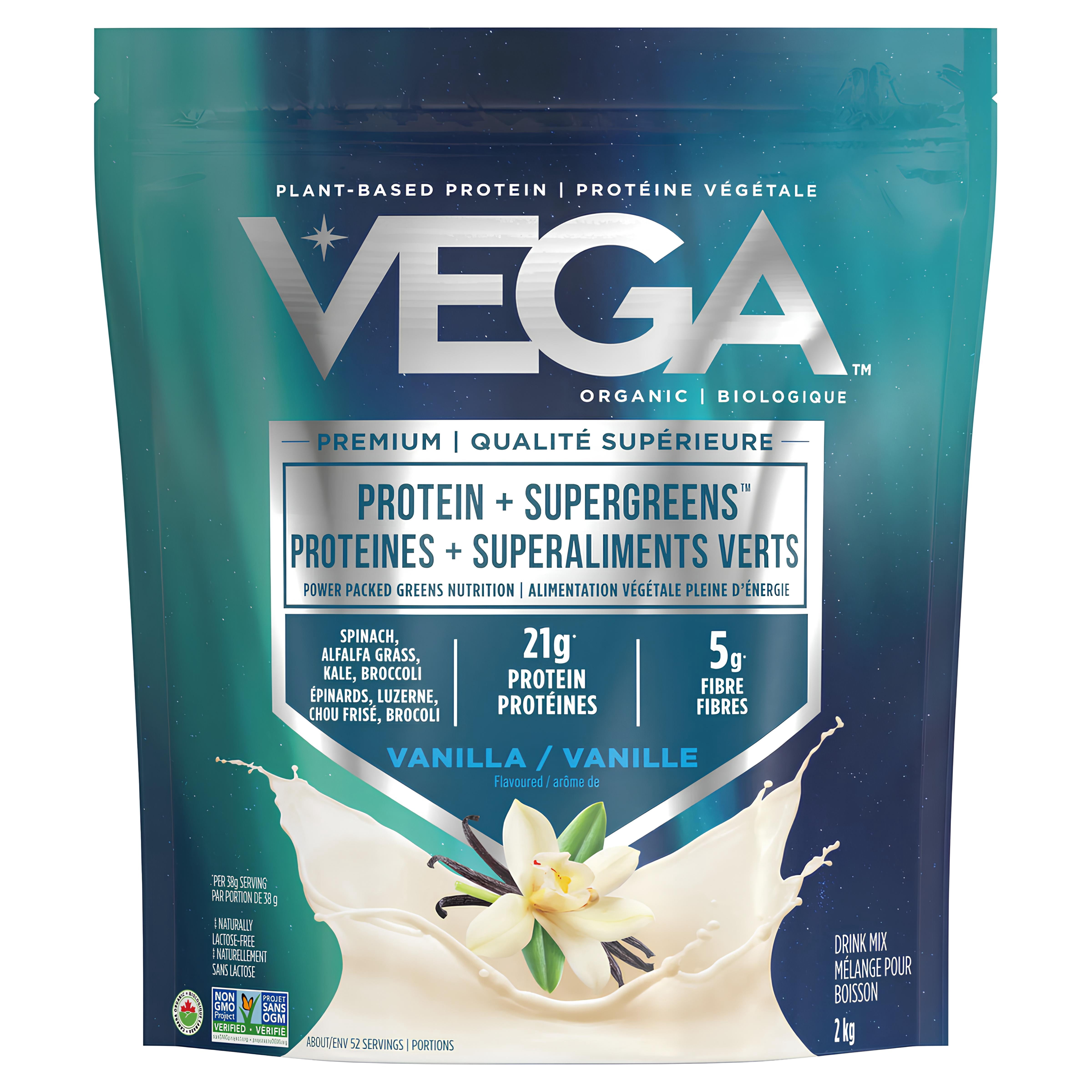 Vega Organic Vanilla Protein & Greens Powder