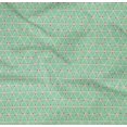 thumbnail image 5 of oneOone Organic Cotton Poplin Twill Fabric Triangle Geometric Print Sewing Fabric BTY 42 Inch Wide, 5 of 5