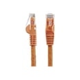 thumbnail image 2 of StarTech.com Câble Ethernet CAT6 de 3 Pi, Cordon de Pose PoE 10 Gigabits Snagless RJ45 650 MHz 100 W, Câble Réseau CAT 6 10 Gbe UTP avec Soulagement des Taches, Orange, Testé par Fluke/le Câblage Est Certifié UL/Tia - Catégorie 6 - 24 AWG (N6PATCH3OR) - Câble de Pose - RJ-45 (m) vers RJ-45 (m) - 3 Pi - UTP - CAT 6 - Moulé, Snagless - Orange, 2 of 3