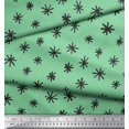 thumbnail image 3 of Soimoi Tissu en Georgette de Polyester Vert, Tissu Imprimé avec Symbole Astérisque, 1 Yard, 42 Pouces de Large, 3 of 3