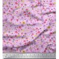 thumbnail image 1 of Soimoi Crepe Silk Fabric Leaves,Butterfly & Flower Print Sewing Fabric Yard 42 Inch Wide, 1 of 3