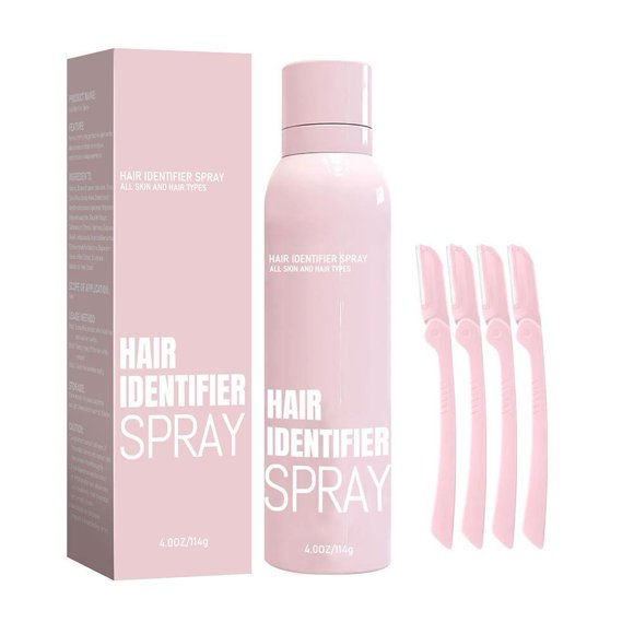 Hair Identification Spray, Dermaplaning Spray Powder for Facial Hair, Dermaplaner Spray Hair Removal, Face Shaving Powder Spray for Women & Men