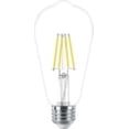 thumbnail image 1 of PHILIPS 4.5W (40W) ST19 Medium Base Soft White LED Light Bulbs Vintage - Clear Glass, 2 Pack, 1 of 7