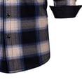 thumbnail image 3 of Lovzfmll Men's Flannel Shirt Jacket Fleece Lined Button Front Two Pockets Sky Blue, S, 3 of 4