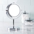 thumbnail image 1 of Home Trend Lighted Vanity Mirror 10", Chrome, 1 of 5