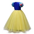 thumbnail image 3 of HAWEE Robe de Princesse pour Filles Snow White Jaune Robes de Cérémonie Fantaisie Cosplay Costume, 3 of 7