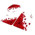 thumbnail image 3 of Iumwxz Rideaux Saint-Valentin Rideaux Saint-Valentin Rideau de Douche Lumières Baignoire avec Rideaux Sans Odeur Salle de Bain Ensemble Trois Pièces, Incluant Crochets Rideaux Occultants Rouge, 3 of 9