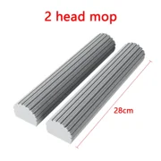 Collodion Mop with Foldable Squeeze Handle - Hands-Free Washing, Replaceable Cotton Head for Home Cleaning, Suitable for Tiles and Wood Floors, 2 head Mop