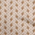 thumbnail image 1 of oneOone Rayon Beige Fabric Floral Sewing Material Print Fabric By The Yard 56 Inch Wide, 1 of 5