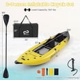 thumbnail image 2 of Costway Ensemble de Kayak Gonflable Portable pour 2 Personnes avec Rames en Aluminium, Siège Rembourré en EVA, Jaune, 2 of 9