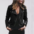 thumbnail image 2 of CEHVOM Women Long Sleeve Open Front Short Cardigan Zipper Jacket Coat Top, 2 of 8