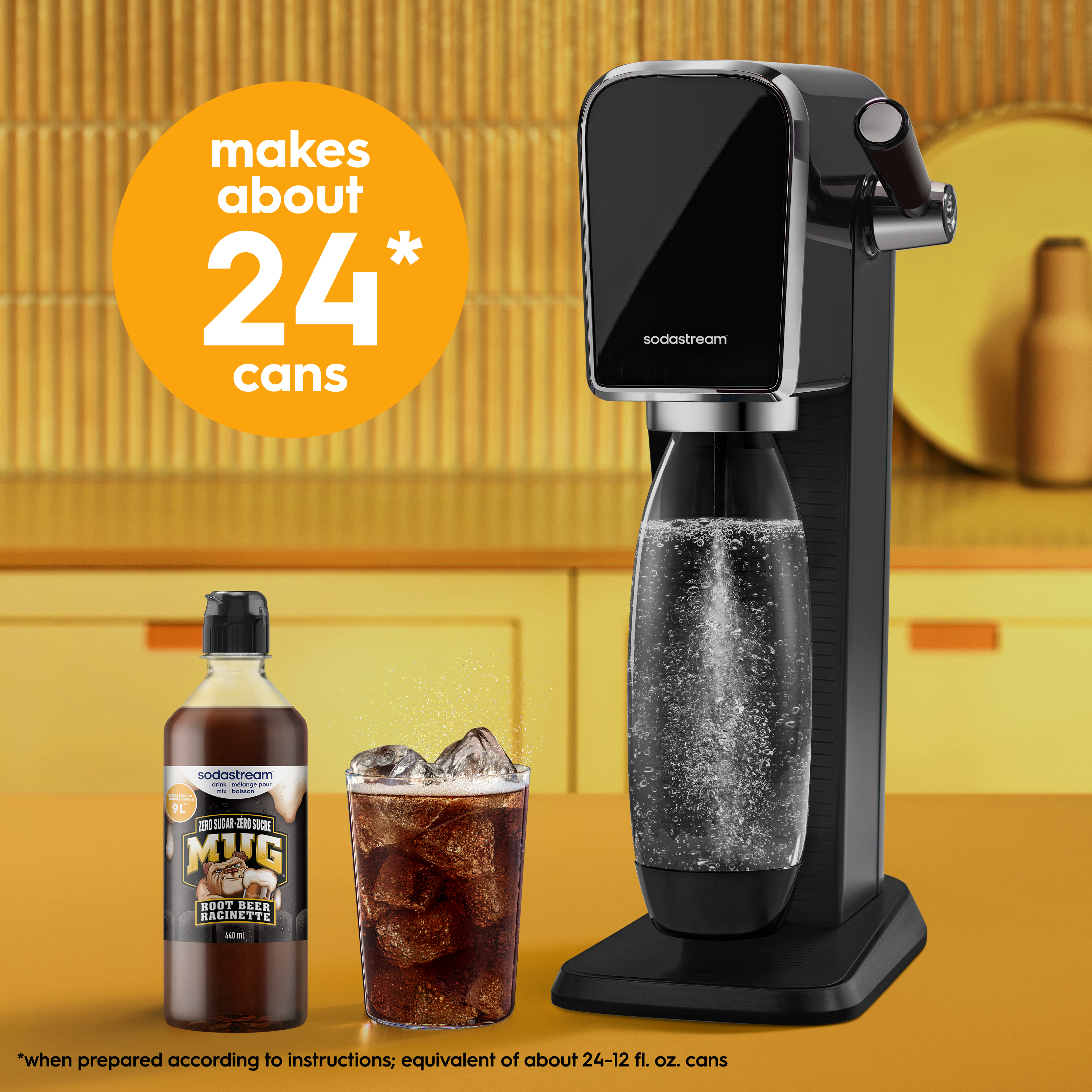 SodaStream Mug Root Beer Zero Sugar Drink Mix